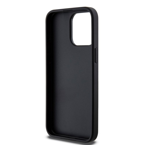 Guess PU Leather 4G Triangle Metal Logo Case for iPhone 15 Pro Max Black image 5