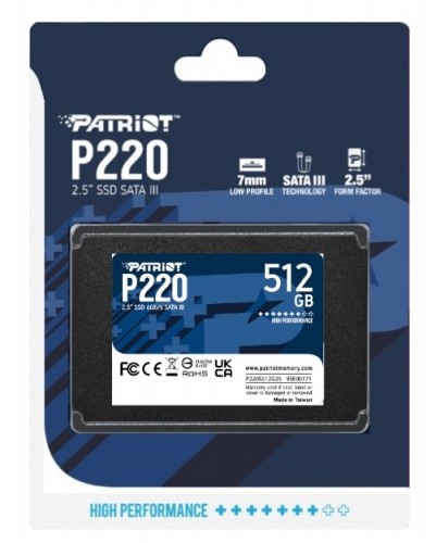 Patriot Memory P220 512GB 2.5" Serial ATA III image 5
