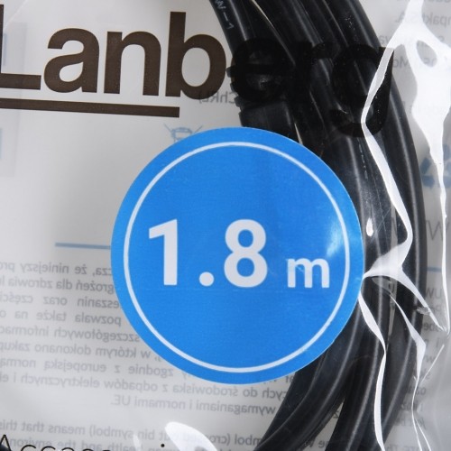Lanberg CA-USBA-20CU-0018-BK USB cable 1.8m 2.0 USB A Black image 5