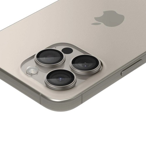 Apple Spigen Optik.tR EZ Fit Camera Protector for iPhone 14 Pro | Pro Max | 15 Pro | Pro Max - natural titanium 2 pcs. image 5