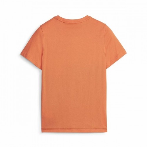Krekls ar Īsām Piedurknēm Bērniem Puma Ess Block Melns Oranžs image 5
