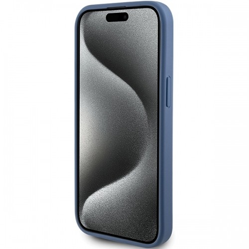 Guess GUHCP15S4GMGBL iPhone 15 | 14 | 13 6.1" niebieski|blue hardcase 4G Big Metal Logo image 5