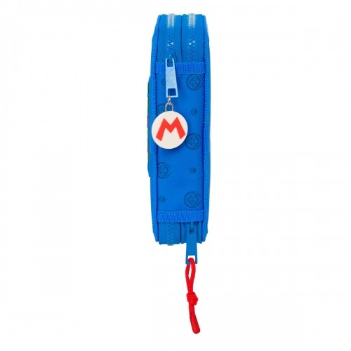 Двойной пенал Super Mario Play Синий Красный 12.5 x 19.5 x 4 cm (28 Предметы) image 5