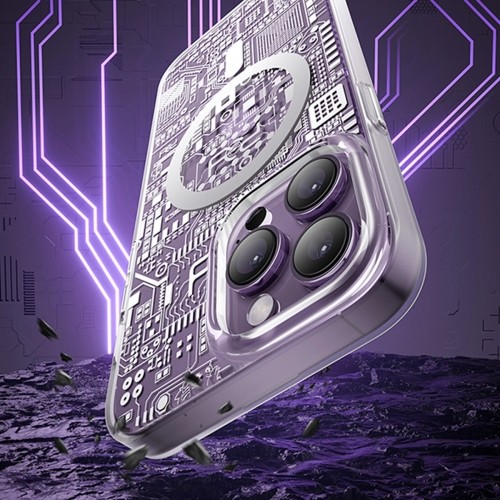Kingxbar PQY Geek Series magnetic case for iPhone 14 Plus MagSafe gold image 5