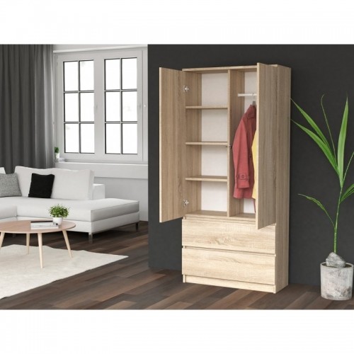 Top E Shop Topeshop SZAFA MALWA SON bedroom wardrobe/closet 5 shelves 2 door(s) Oak image 5