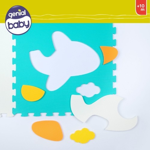 Color Baby Коврик-пазл для малышей «Транспорт», 4 предмета (118x118 см), резина Eva, +10 мес. CB47156 image 5