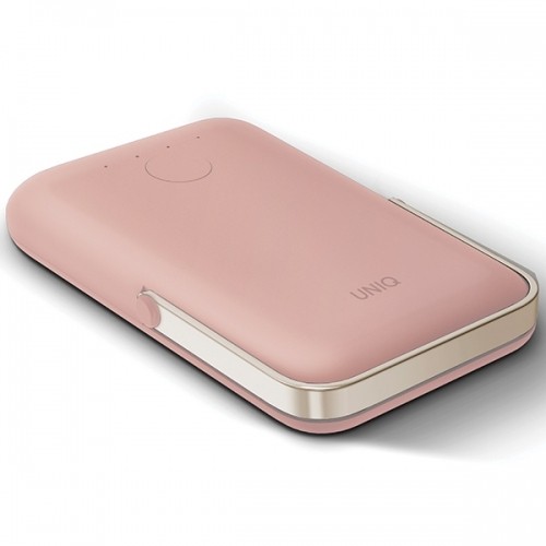 UNIQ Powerbank Hoveo 5000mAh USB-C 20W PD Fast charge Wireless Magnetic różowy|blush pink image 5