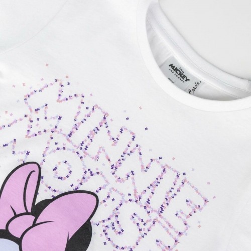 Krekls ar Īsām Piedurknēm Bērniem Minnie Mouse Balts image 5