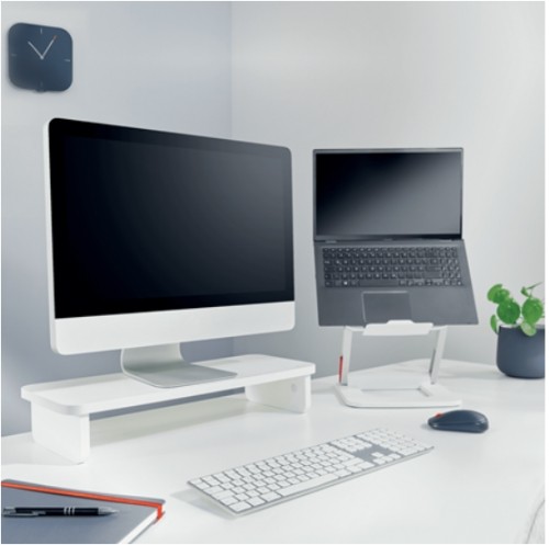 Leitz 64340001 monitor mount / stand 61 cm (24") White Desk image 5