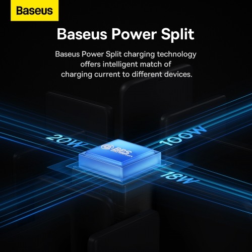 OEM Baseus Flash Series II USB Type C | USB Type A cable - USB Type C | Lightning | micro USB 100 W 1.5 m blue (CASS030203) image 5
