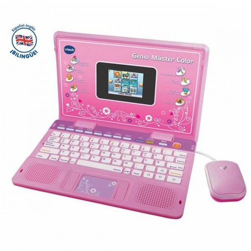 Toy computer Vtech Genio Master Color ES-EN 18 x 27 x 4 cm Розовый image 5