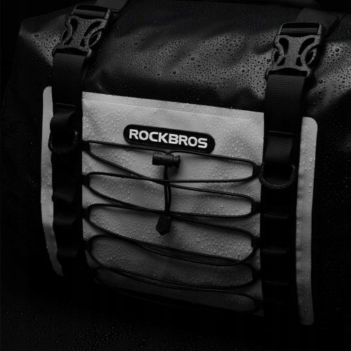 Rockbros AS-010BGR motorcycle bag, waterproof - gray image 5