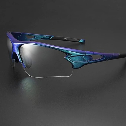 Rockbros 10069 photochromic UV400 cycling glasses - blue image 5