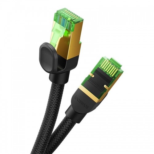 Braided network cable cat.8 Baseus Ethernet RJ45, 40Gbps, 10m (black) image 5
