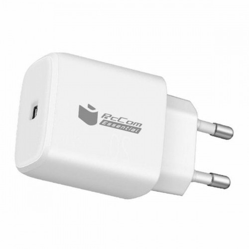 Sienas Lādētājs + USB Kabelis-C PcCom Balts 20 W image 5