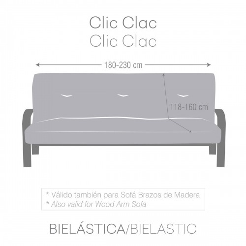 Dīvāna pārvalks Eysa Jaz Clic-clac Brūns 160 x 100 x 230 cm image 5