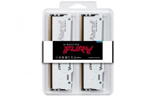Kingston Technology FURY Beast 32GB 6000MT/s DDR5 CL40 DIMM (Kit of 2) White RGB XMP image 5