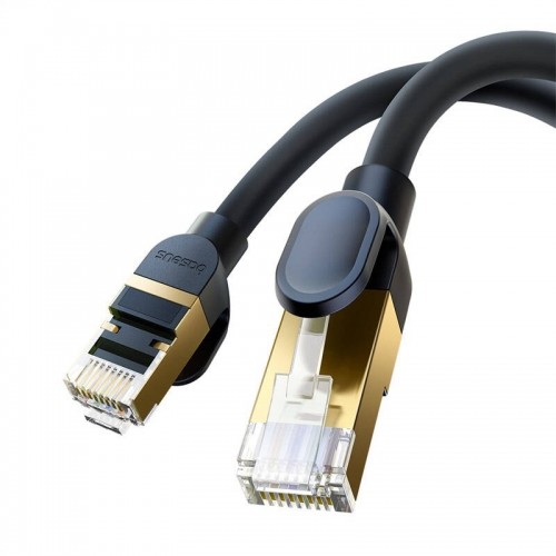 Tīkla kabelis Cat.8 Baseus Ethernet RJ45, 40 Gbps, 10 m (melns) image 5