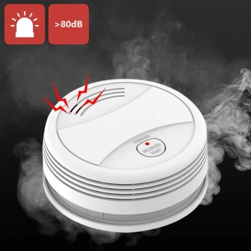 Spring Smart WiFi Photoelectric Smoke Detektor, White image 5
