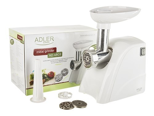 Adler AD 4803 mincer 800 W Stainless steel,White image 5