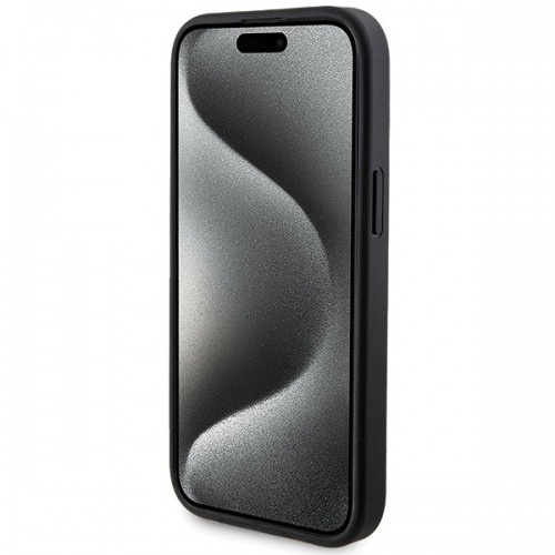 Zestaw Guess GUBPM5P15S4GEMGK iPhone 15 6.1" hardcase + Powerbank 5000mAh MagSafe czarny|black 4G Metal Logo image 5