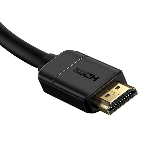 Baseus HDMI Vads 3m 4K 60Hz spraudnis/spraudnis izturīgiem konektoriem 4K 60Hz 3D HDR ARC 18Gbps Melns image 5