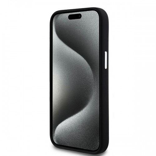 DKNY DKHMP14SSMCHLK iPhone 14 | 15 | 13 6.1" czarny|black hardcase Liquid Silicone Small Metal Logo MagSafe image 5