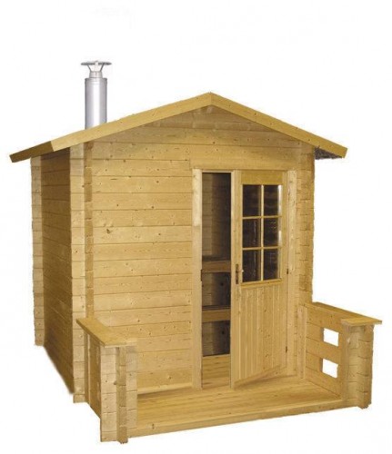 HARVIA OUTDOOR SO2200 sauna (Woodburning stove 20 Pro and chimney 2000 mm) image 1