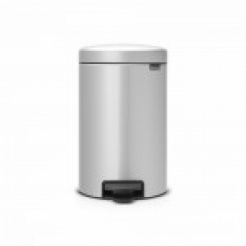 BRABANTIA atkritumu tvertne ar pedāli NewIcon, 12 l, Metallic Grey - 113680