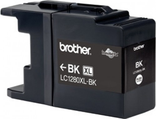Brother LC-1280XLBK melna tintes kasete 2400 lapām (54,7ml) (MFC-J5910/J6510/J6710/J6910) image 1