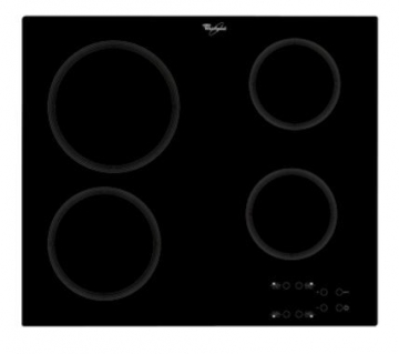 Whirlpool keramiskā plīts virsma, 58 cm, melna / AKT801NE