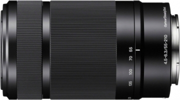 Sony E 55-210mm f/4.5-6.3 OSS objektīvs, melns