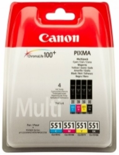 Tintes kārtridžs Canon CLI-551 C/M/Y/Bk Komplekts image 1