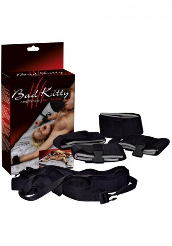 Bad Kitty комплект связывания для использования в кровати [ sasaistes komplekts lietošanai gultā ] image 1
