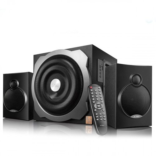 Fenda Multimedia Bluetooth Speakers F&D A521X Bluetooth 4.0 (2.1 Channel Surround, 16Wx2+20W (RMS), 120Hz-20kHz, Subwoofer: 20Hz-120Hz, USB reader, Wooden, Black) image 1