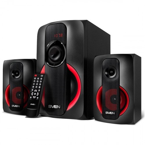 Speakers SVEN MS-304, black (40W, FM, USB/SD, Display, RC, Bluetooth) image 1