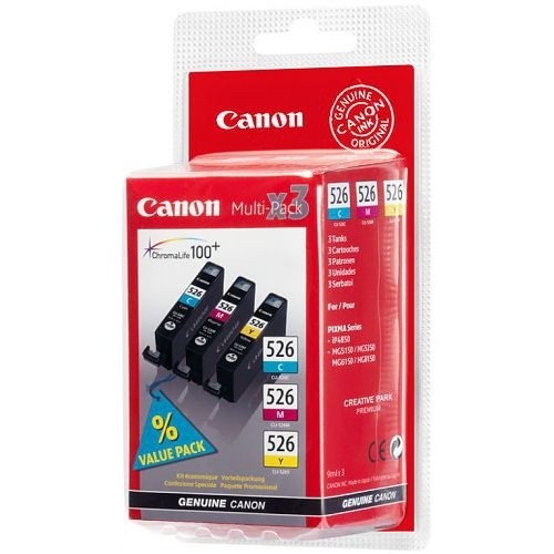CANON CLI-526 C/M/Y Multipack Color image 1