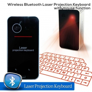 Laser projection virtual keyboard
