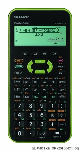 Zinātniskais kalkulators Sharp SH-ELW531XHGR zaļš image 1