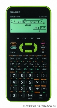 Zinātniskais kalkulators Sharp SH-ELW531XHGR zaļš