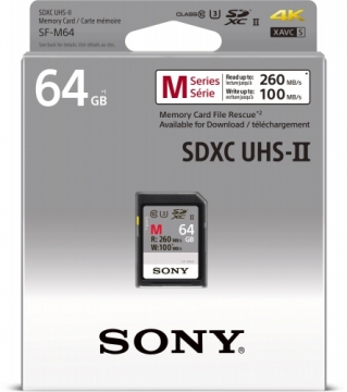 Sony memory card SDXC 64GB M-Series UHS-II