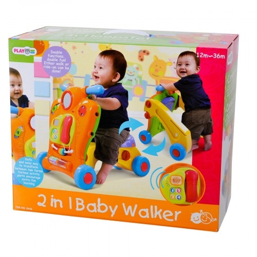 Playgo 2 in 1 baby walker b/o 2446 image 1