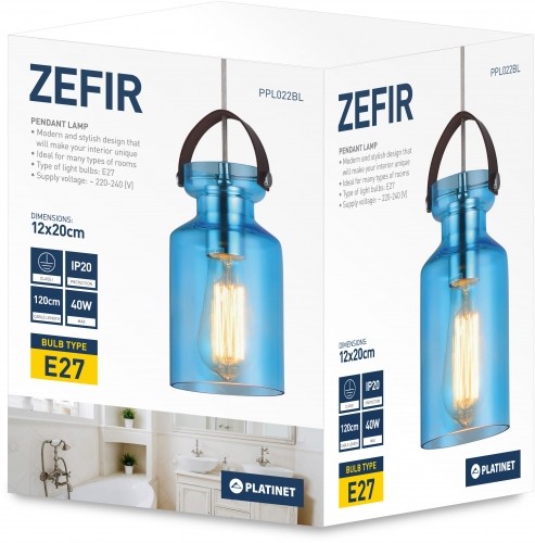 Platinet светильник на потолок Zefir PPL022BL (E27) image 2