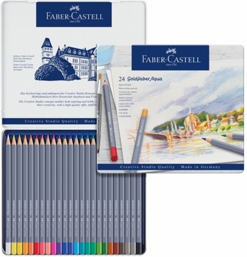 Faber-castell Akvareļu zīmuļi Faber Castell Goldfaber Aqua Creative Studio, 48 krāsas image 1