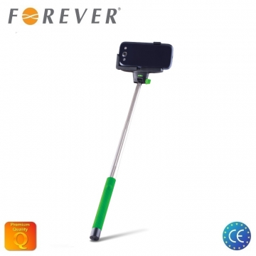 MP-100 Bluetooth Selfie Stick 100cm - Universal Fix Monopod with buit-in Button Green
