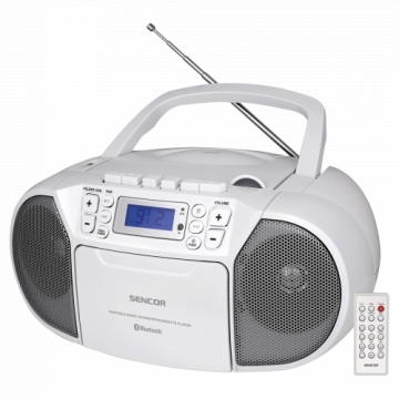 Cassette Player Sencor SPT3907W Кассетный проигрыватель с CD, BT