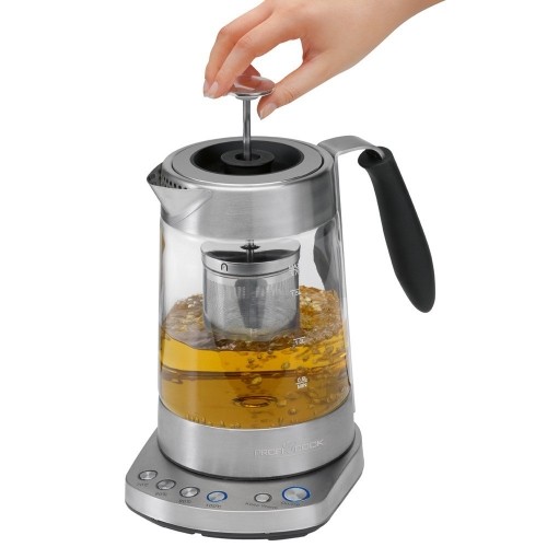 Glass tea kettle Proficook PCWKS1020G Elektriskā tējkanna ar regulējamu temperatūru un tējnīcu image 1