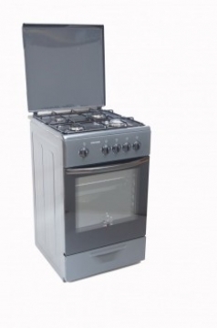 Gas stove Schlosser F50 4G1E grey
