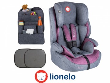 Autosēdeklis NICO violet 9-36kg, Lionelo (+aksesuāri dāvanā) AKCIJA