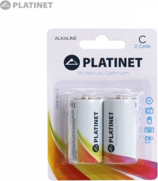 Platinet C 2 LR14 1.5V Alkaline Baterijas (2gab.) (EU Blister)
